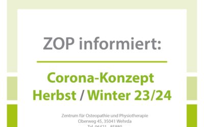Corona-Konzept Herbst / Winter 23/24